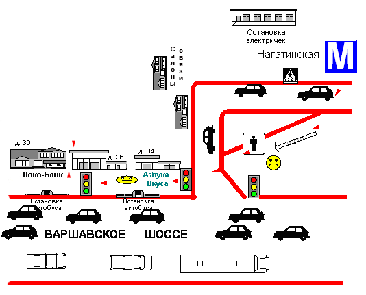 Схема проезда к Центру